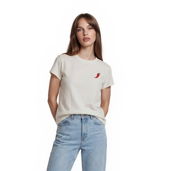 Wildfox Tops - New Wildfox Top Shirt Women's Size XS White Spicy Margarita Embroidered